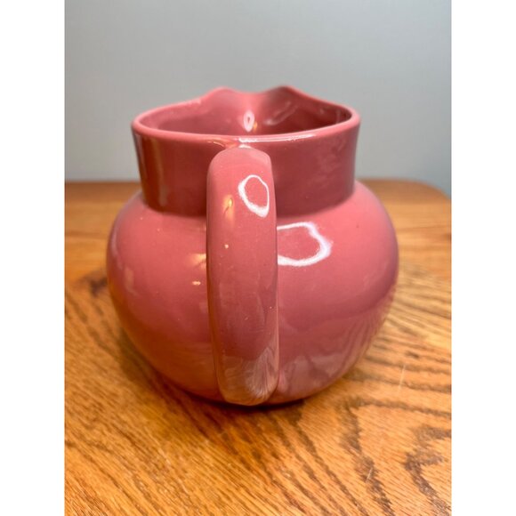 Vintage Bybee Pottery Mauve Pitcher Primitive Signed on Bottom From Kentucky - Picture 4 of 9